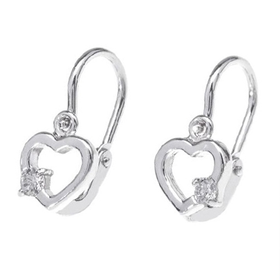 Szívecskés fülbevaló - FE12F098