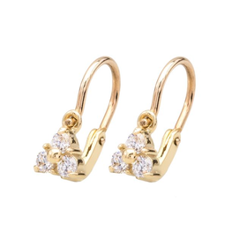 Sárga arany fülbevaló - SE12F030