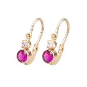 Sárga arany fülbevaló - SE10MF029