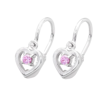 Szívecskés fülbevaló - FE12R018