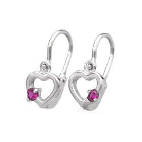 Szívecskés fülbevaló - FE12M169