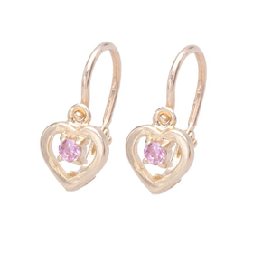 Szívecskés fülbevaló - SE12R137